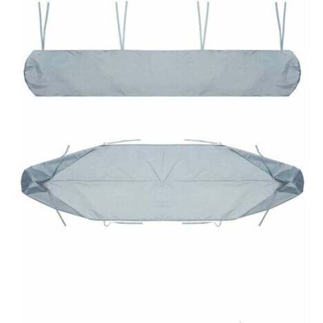 Housse de protection pour auvent, 2 m gris housse de rangement pour auvent rétractable manuel étanche et anti-poussière pour auvent de terrasse (1/4)