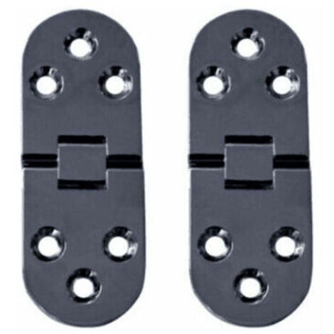 10 Pièces Charnières de Table Pliantes Plat Porte Cabinet Pliable Charnières Alliage Zinc Charniere Porte Placard,Round Edge Charnières pour Porte de Meuble avec vis,pour Table de Cuisine,Meubles Bure (1/4)