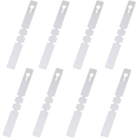 100 Pièces Étiquettes de Plantes en Plastique, Étiquettes d'arbres, s'enroulent Autour d'étiquettes Suspendues pour Plantes, Étiquettes de Jardin Étanches (Blanc, 2x20cm) (1/4)