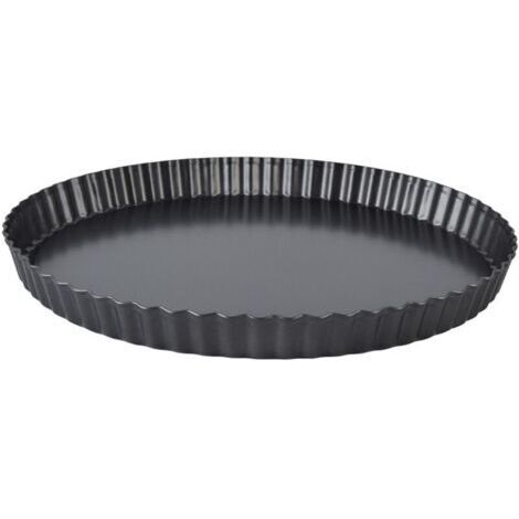 Moule à tarte, Quiche, épais, antiadhésif, plat de cuisson profond, assiette à tarte, moule avec fond amovible, 10 pouces (1/4)