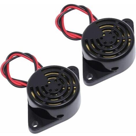SFM-27 DC3-24V 10 PCS Buzzer Alarme Bip Électronique Bip Buzzer Actif Piezo Buzzer 100dB Tonalité Alarme Sonnerie Son Continu, Noir, 10pc (1/4)