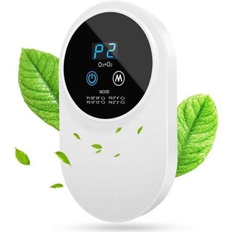 Purificateur d’Air Portable,Purificateur d'air de Voiture avec Anti-Bactérienne Taux 99% Silencieux Air Ioniseur avec Économie d’énergie Affichage à LED Purificateur d'Air Anion Pour Maison Bure