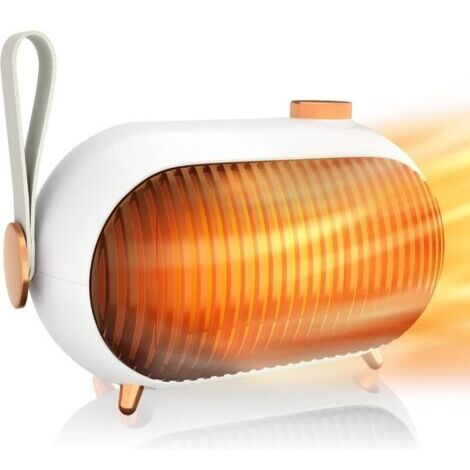 Chauffage soufflant céramique 900W, HPYLIF·H Radiateur Soufflant avec Réglage de la puissance à 3 vitesses, 3 secondes pour chauffer Chauffage Electrique Protection Multiple pour Chambre, Travailler (1/4)