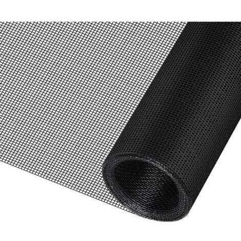 300x120cm Moustiqueres Fenêtre, Résistant aux UV Anti Insecte Moustiquaire pour Fenêtre, DIY Rouleau Moustiquaire Fenetre Enroulable, Toile Moustiquaire Porte, Tissu moustiquaire au mètre(Noir) (1/4)