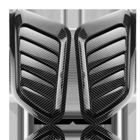 Capot D'admission D'air Universel, 2 Pièces, Couvercle De Ventilation, Décoration De Capot De Voiture, Couvercle De Moteur De Turbine D'admission D'air Couvercle D'évent Capot (1/4)