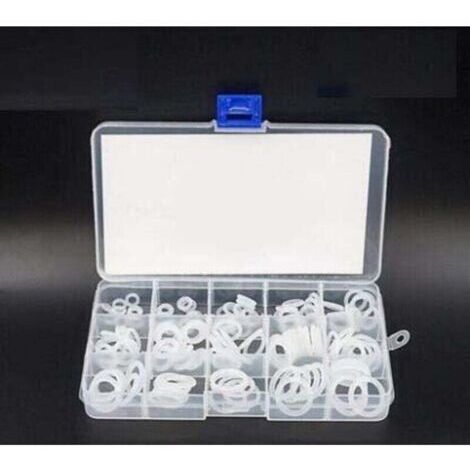 Kit de joints toriques en caoutchouc de Silicone transparent de qualité alimentaire, 225 pièces, différentes tailles (1/4)