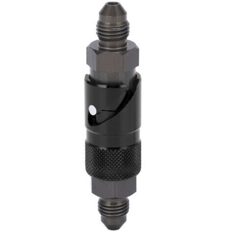 Déconnexion de la conduite de frein, raccord de tuyau de frein en alliage d'aluminium universel pour motos de voiture(le noir). (1/4)