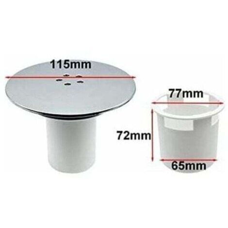 Bonde Douche, Bonde de Douche 90 mm/115mm, Remplacement de Couvercle de Siphon Douche (1/4)