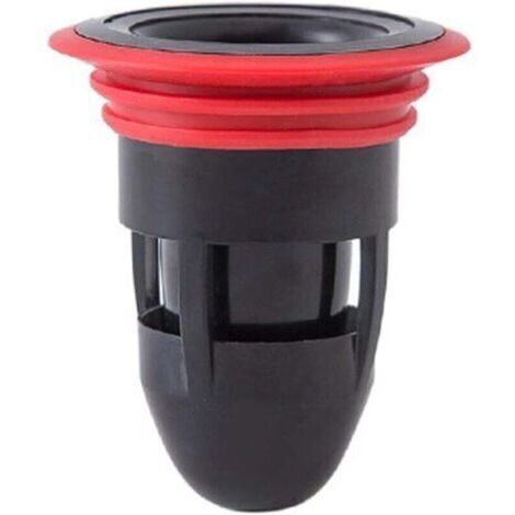 Siphon de sol anti-odeurs en silicone pour salle de bain et cuisine (Noir) (1/4)
