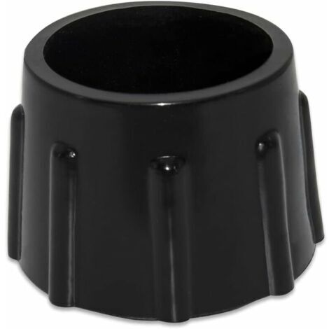 Lot de 4 Embouts de Protection de Sol en Caoutchouc synthétique antidérapants pour Meubles Ronds Diamètre 35 mm, 3,5 cm, Noir (1/4)