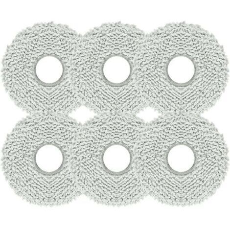 Lot de 6 lingettes de rechange pour ECOVACS DEEBOT T20 Omni - Pour Ecovacs Deebot T20 Omni - Chiffon de nettoyage compatible avec Ecovacs Deebot T20 Omni (1/4)
