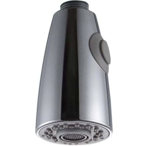 Douchette Robinet Cuisine 2 Jets Tête de Robinet de Rechange Douchette pour Robinet Remplacement Douchette pour Mitigeur Cuisine, Chromé, G1/2" (1/4)