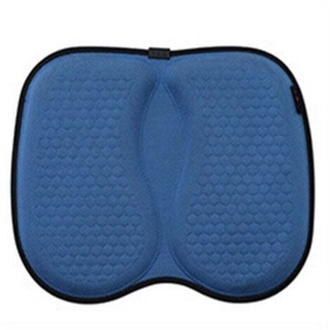 Coussin de siège en émulsion – Motif nid d'abeille – Coussins de siège de voiture pour la conduite –bleu marine (1/4)