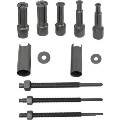 Kit d'extraction de roulement intérieur de moto, ensemble d'outils de retrait d'extracteur de roulements internes avec clips ouverts de 5 tailles (9-23 mm). (1/4)