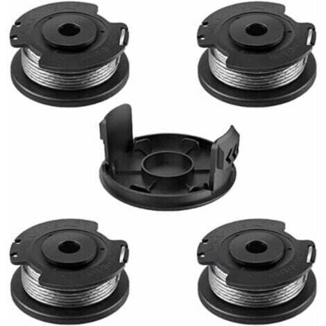 Bobine pour BOSCH, 4+1 bobines de rechange en nylon F016800569/F016800385, bobine pour Bosch EasyGrassCut, compatible avec 23SL/26S (diamètre 1,65 mm, longueur 4,9 m). (1/4)
