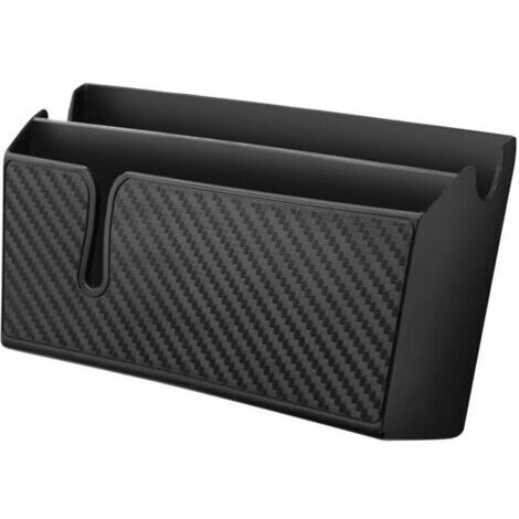 1PCS Auto-Adhésif Boîte de Rangement Voiture, Motif en Fibre Carbone Organiseur, Téléphone Lunettes De Soleil Organisateur, Accessoires automobiles, pour Stockage Clés, Monnaie, Stylos(Grande) (1/4)