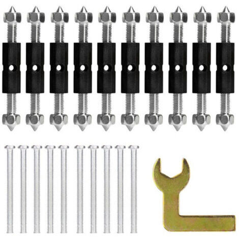 86 type Cassette Vis Support Rod Kit , Boîte De Montage Boîtier De Jonction Cassette De Réparation , pour boîte de commutation à montage mural , avec une clé (1/4)