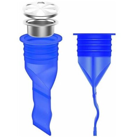 Silicone réglable Lavabo Siphon de sol Piège à canalisations Clapet anti-retour pour tuyaux de salle de bain wc balcon (1/4)