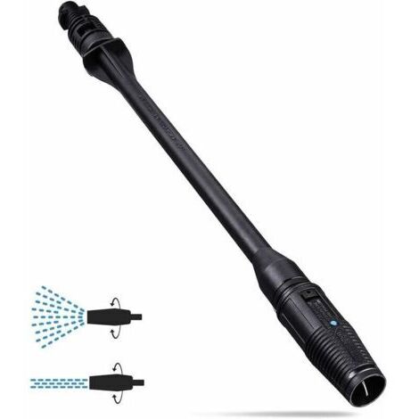 Lance de Nettoyeur Haute Pression, 140Bar Lance Accessoire pour Karcher k2 k3 k4 k5 k6 k7 Accessoire pour Nettoyeur Haute Pression avec Buse Réglable 47040mm (1/4)