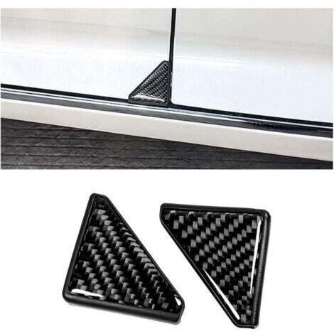 (Noir, 2 pièces) Protections d'angle de portière de voiture, anti-rayures, couverture décorative anti-collision d'angle de portière avant de véhicule (1/4)