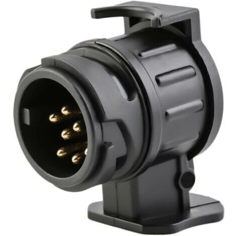 1 pièce Adaptateur de remorque 12V 13 Broches à 7 Broches, convertisseur de remorque étanche 13 Voies à 7 Voies pour Voiture RV Bateau Camion (1/4)