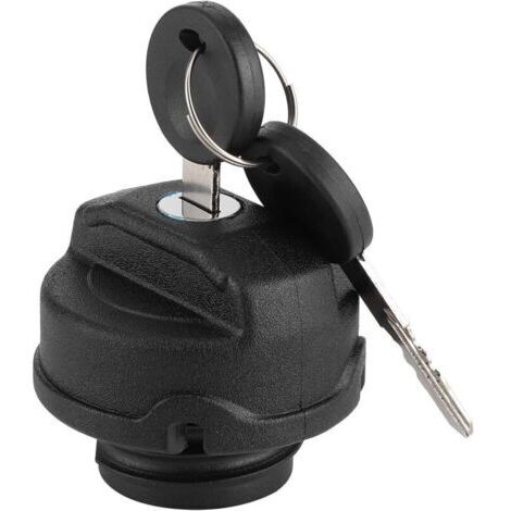 Bouchon de réservoir de carburant ABS noir pour Beetle/Polo/Caddy avec verrouillage et 2 clés (1/4)