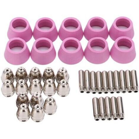 Kit de consommables pour torche de découpe Plasma, pointe de Contact d'électrode, buse en céramique pour AG60/SG5540 pièces (1/3)