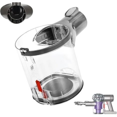 Bac à poussière pour Dyson V6, Assemblage de bac pour Dyson V6, Coupe à poussière pour Dyson V6 Animal DC58 DC59 DC61 DC62 SV03 HHo8 SV07 Pièces détachées d'aspirateur Numéro 965660-01 (1/4)