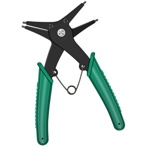 Pince à Circlips, Pince à Circlips 2 en 1 en Acier à Haute Teneur en Carbone, Pince à Circlips pour la Réparation et l'entretien, Outil de Pince à Circlips avec Conception à (1/4)