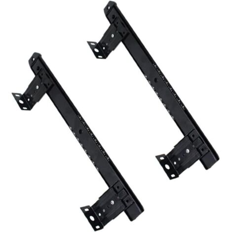 Glissières de Tiroir en pour Clavier Installation Facile Rail de Clavier Largeur 35 CM Compatible Bureau 1 Paire (1/4)