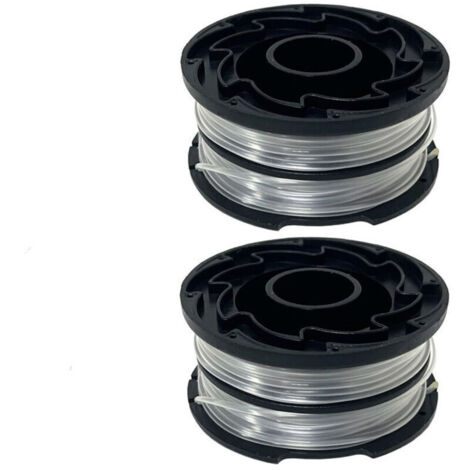 Lot de deux,DF-065 et DF-065-BKP 90517175 Bobines de rechange à double fil compatibles avec les désherbeurs Black and Decker GH710 GH700 GH750 Bobines de rechange (1/4)
