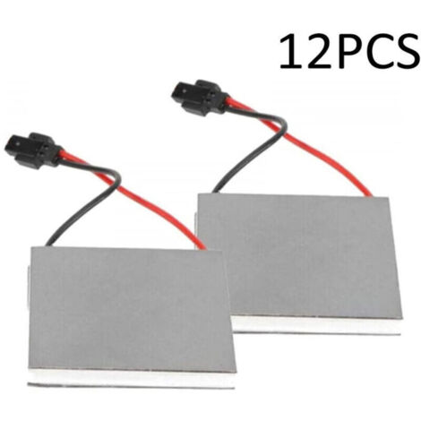 Lot de 12 générateurs de ventilateur de poêle alimenté par la chaleur, moteur de rechange pour poêle à domicile, ventilateur de cheminée, brûleur à bois, 40 x 40 mm