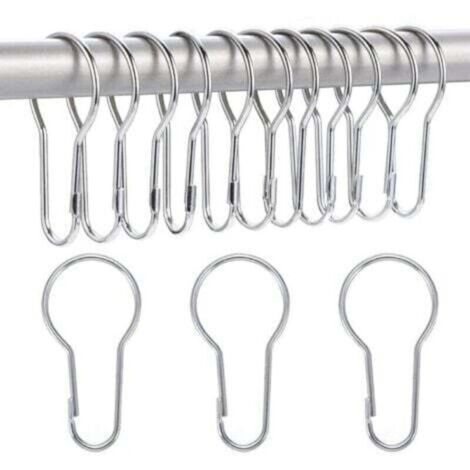 14 Pack Anneaux de Rideau de Douche Crochets Suspendus pour Tri et Organisation (1/4)