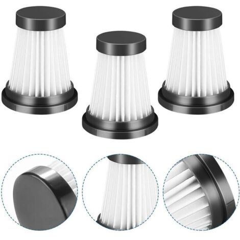 Lot de 3 filtres HEPA pour MOOSOO K12, K12 Pro, K13 Aspirateur sans fil, pour Genius Invictus One 1.0 X7, 2.0 Pièces de rechange pour aspirateur Filtre Filtres de nettoyage ménager (1/4)