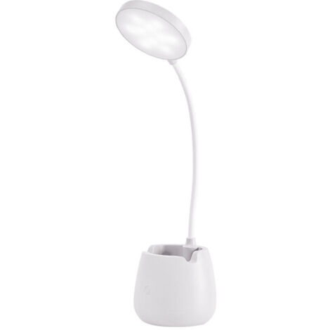 Lampe de Bureau LED Puissante, Lampes de Table Dimmable 3 Niveaux de Luminosité Protection des Yeux Contrôle Tactile Desk Lamp Sans Fil USB