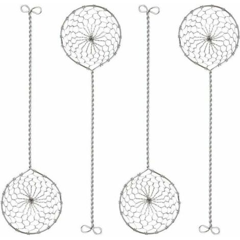Lot de 5 Passoires à Fondue en Acier Inoxydable - 6,5cm x 23,5cm Écumoires à fondue (1/4)
