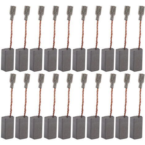 20 Pièces Remplaçables Grande Brosse de Carbone Conductrice, Brosse de Carbone Remplaçable Brosse de Carbone pour Perceuse à Moteur électrique 100 5 8 16mm (1/4)