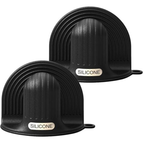 Gants de four et pinces à poêle en silicone pour la cuisine, mini gants résistants à la chaleur pour poêles à patisserie, 1 paire de gants de four imperméables et antidérapants (1/4)