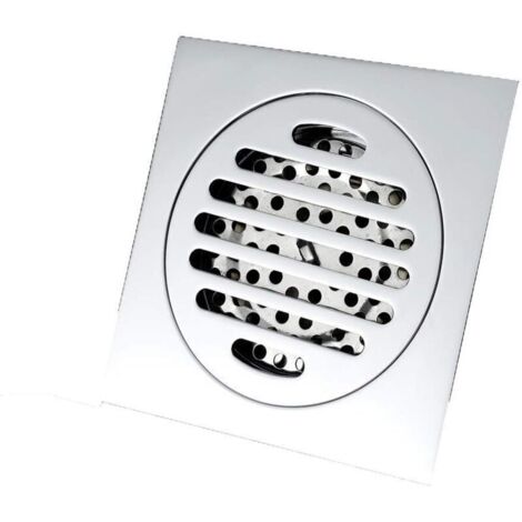 Drain carré de plancher, drain de plancher à l'épreuve des odeurs, étanche à l'épreuve des insectes et retour à l'eau grande débit de plancher, 10,5 10,5 cm (1/4)