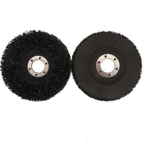 Disques de nettoyage, pour meuleuse d'angle diamètre : 125 mm, Guazhuni Lot de 2 ( noir) (1/4)