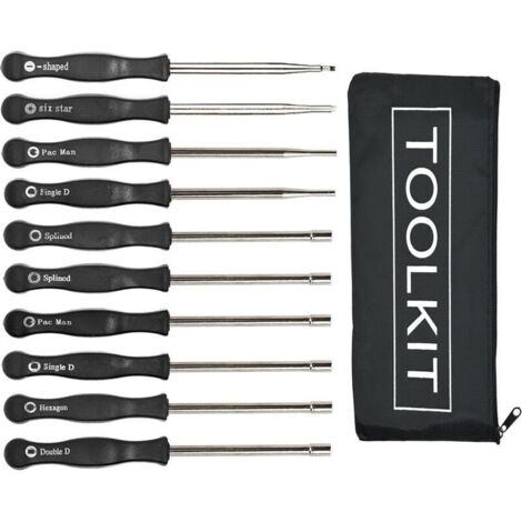 10 pcs Outil de réglage du carburateur Kit de tournevis pour carburateur à 2 cycles commun Réglage du petit carburateur Moteur Réglage de l'outil de réglage (1/4)