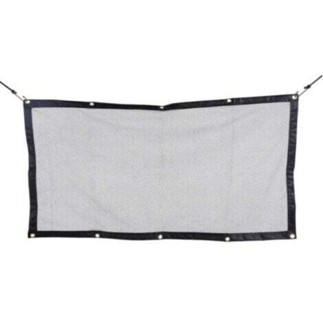 Filet pour Voiture pour Animaux Portable Filet de Protection Voiture Séparation pour Chien Chat Filet avec Crochets et Cordes Grille de Séparation Universelle pour Voiture 115cm×62cm (1/4)