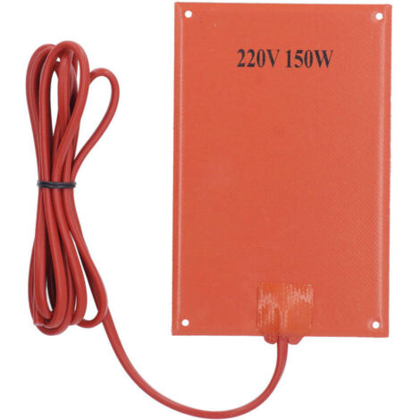 Tampon de chauffage en caoutchouc en silicone Génération de chaleur rapide Déshumidification Plaque électrique pour armoire Box 150W 220V (1/4)