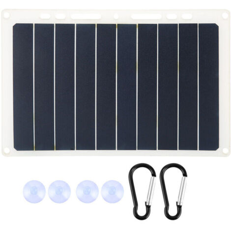 Panneau Solaire, Chargeur Solaire USB, Chargeur De Panneau Solaire, Chargeur De Panneau Solaire pour Chargeur Solaire Panneau Solaire Camping en Plein Air