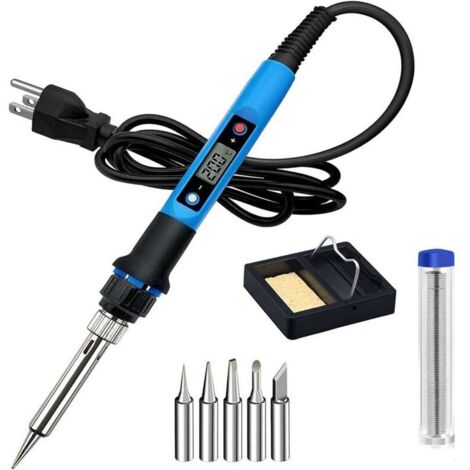 Fer à Souder Électronique 80W Professionnel avec Affichage LED, Régulation de Température Précise - Kit Soudure Électronique pour Réparation DIY (1/4)