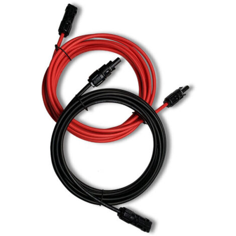 Câble d'extension de panneau solaire 2pcs avec kit d'adaptateur étanche pour connecteur IP68 MC4 (1/4)