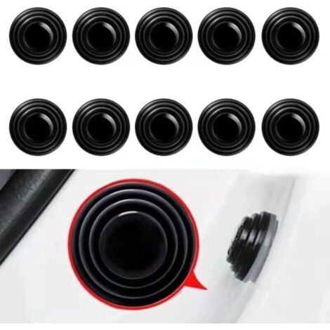 10x Amortisseurs de Porte Voiture, Autocollants Isolants Silencieux Antichoc, Coussinets Antivibrations pour Porte de Voiture, Joint Amortisseur pour Réduire les Bruits et les Chocs de Porte (1/4)