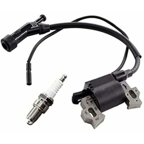 Ensemble comprenant une bobine d'allumage et une bougie d'allumage pour le groupe électrogène Berlan BSTE3000 2800 W / 6,5 CV et le Scheppach SG3000.