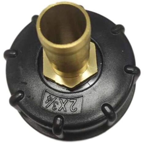 Mamelon Raccord Rapide Pour Cuve 1000 L, Multitanks Raccord, Laiton Connecteur De Tuyau, Adaptateur De Réservoir IBC (25mm) (1/4)