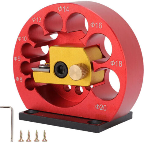 Kit de Gabarit de Fabricant de Chevilles, 8 Mm à 20 Mm, Réglable, Perceuse électrique, Fraisage de Chevilles, Tige Ronde, Coupe-goujon pour Tiges en Bois, Bâtons de Travail du Bois (1/4)